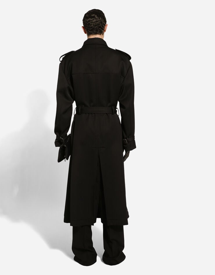 Dolce & Gabbana Gabardina de botonadura doble de lana Ofertas especiales