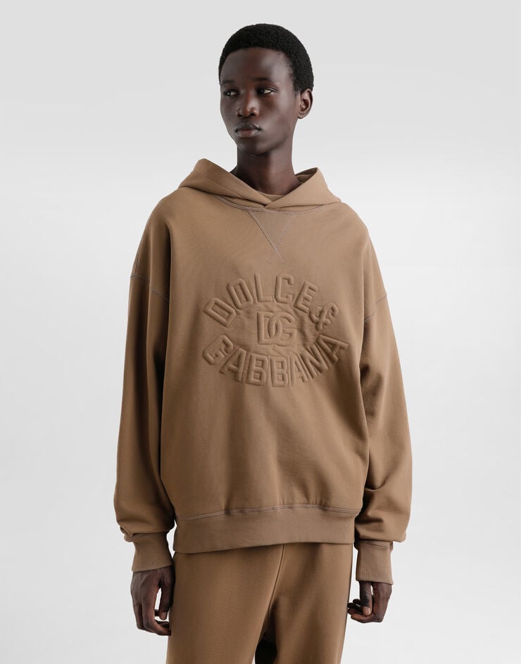 Dolce & Gabbana Sudadera con capucha de algodón con logotipo Gran oferta