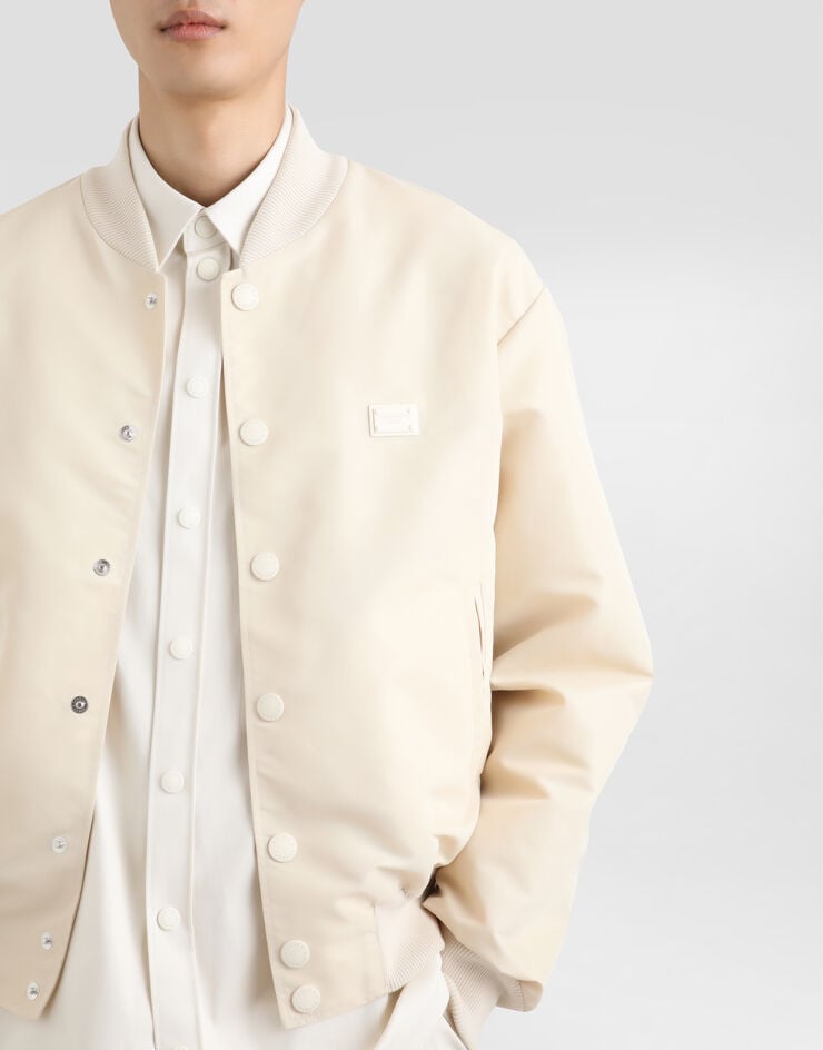 Dolce & Gabbana Bómber de tejido técnico con placa Último día