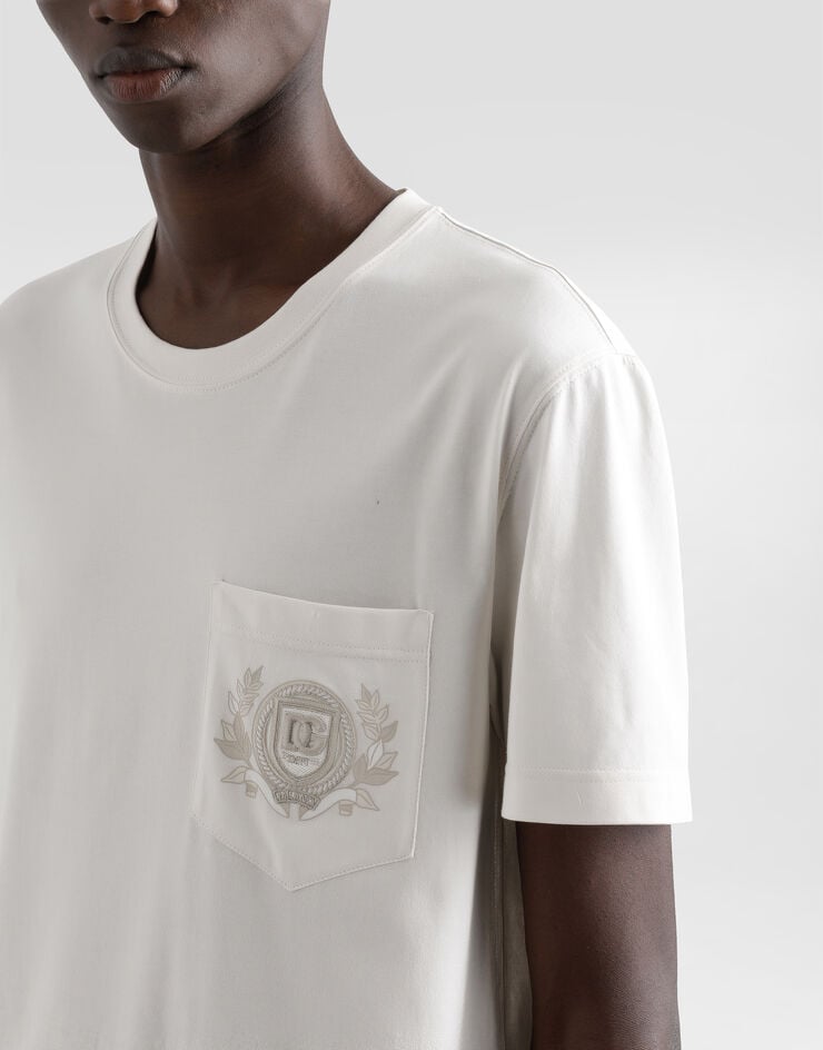 Dolce & Gabbana Camiseta de algodón con logotipo Promoción por tiempo limitado
