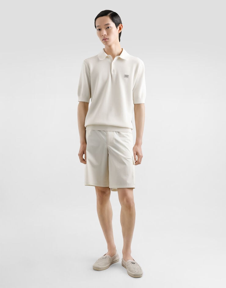 Dolce & Gabbana Polo de algodón con placa con logotipo Promoción trimestral