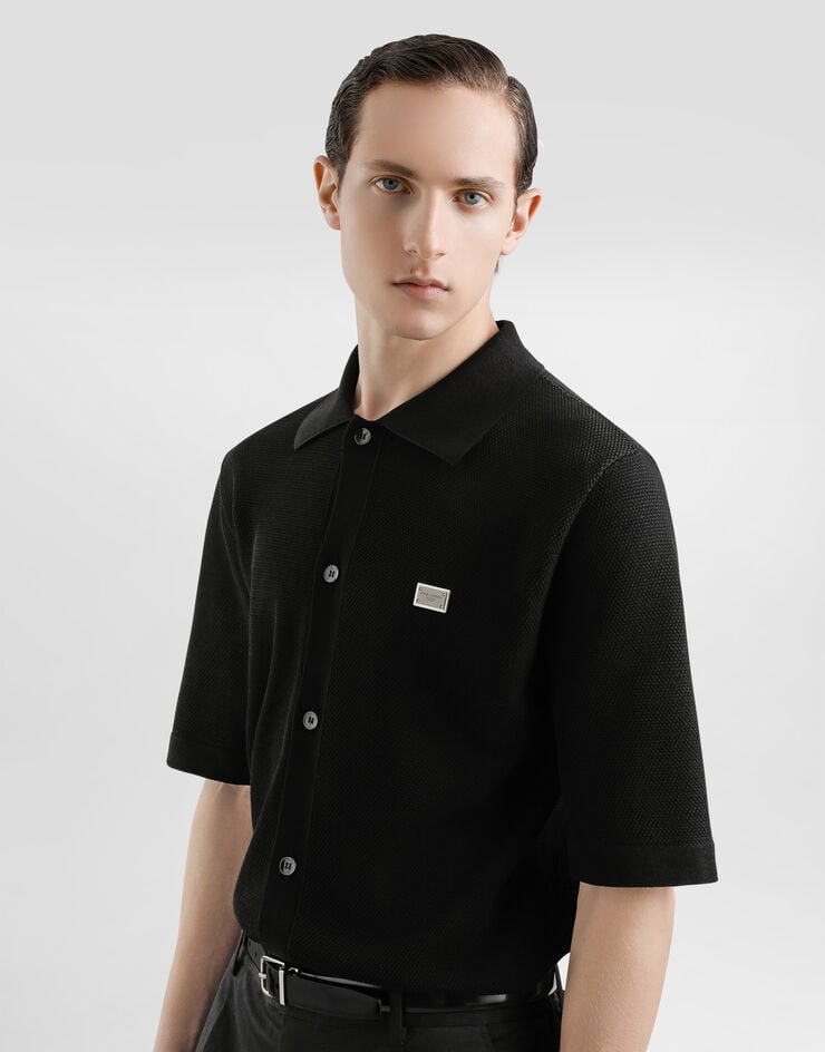 Dolce & Gabbana Camisa de algodón con placa Solo queda un día