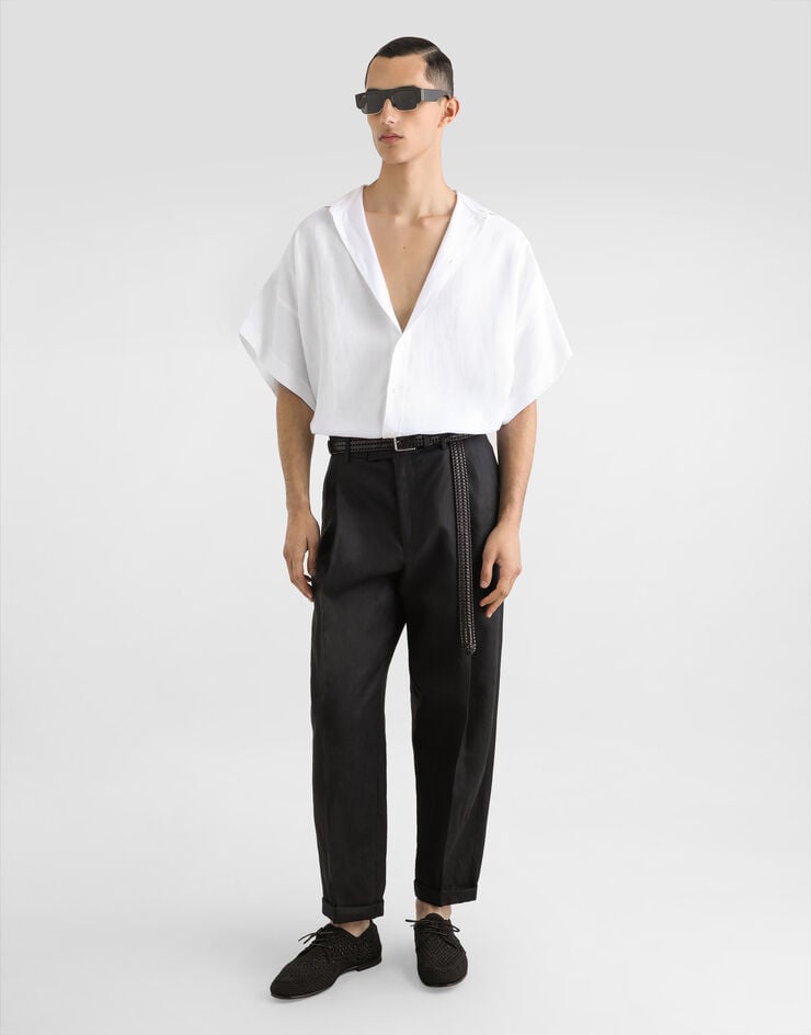 Dolce & Gabbana Pantalones de tela de lino Ahorra y exporta