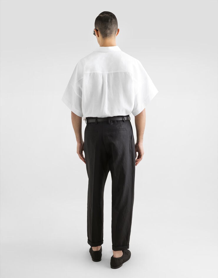 Dolce & Gabbana Pantalones de tela de lino Ahorra y exporta
