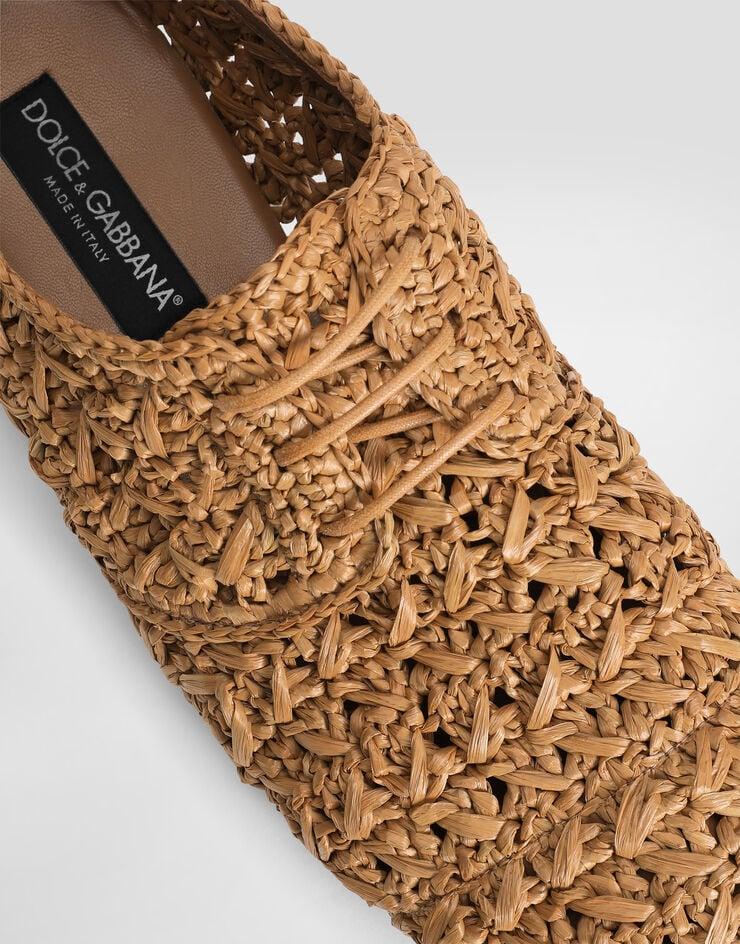 Dolce & Gabbana Derby de rafia trenzada Precio ultrabajo