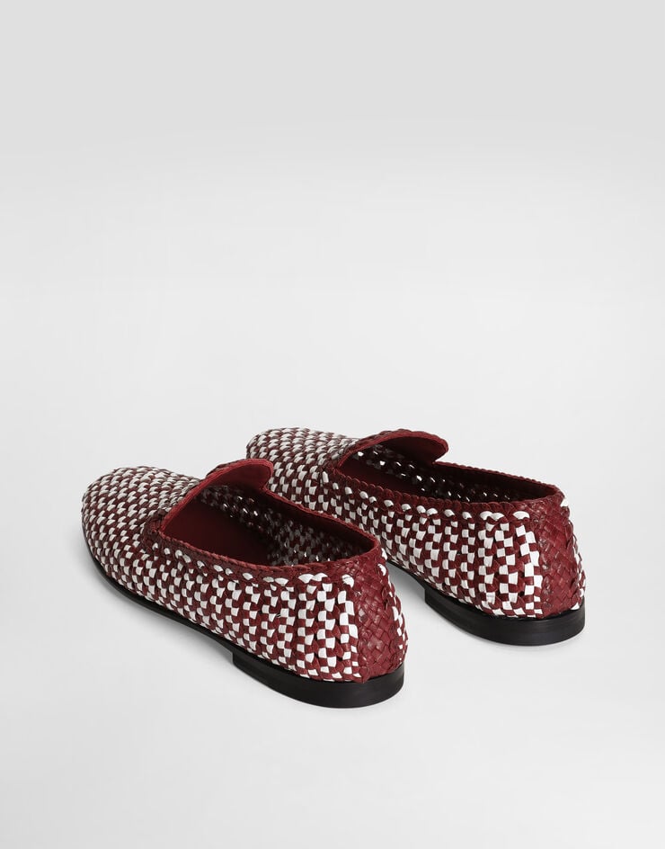 Dolce & Gabbana Slipper de piel trenzada Outlet online