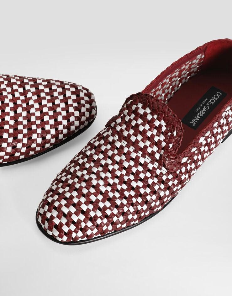 Dolce & Gabbana Slipper de piel trenzada Outlet online