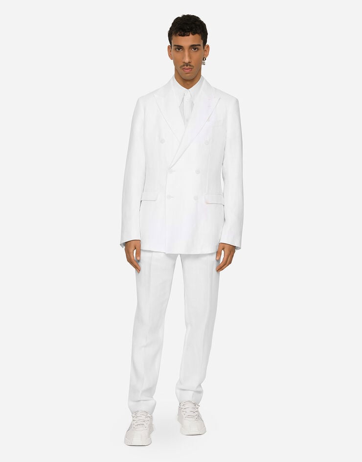 Dolce & Gabbana Chaqueta Taormina de botonadura doble en lino Rebajas
