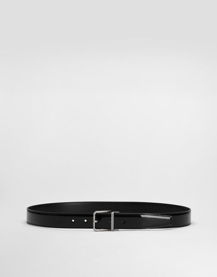 Dolce & Gabbana Cinturón de piel de becerro acharolada