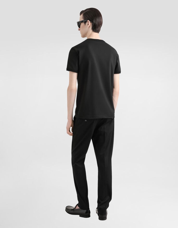 Dolce & Gabbana Camiseta de algodón con parche heráldico Envío gratis