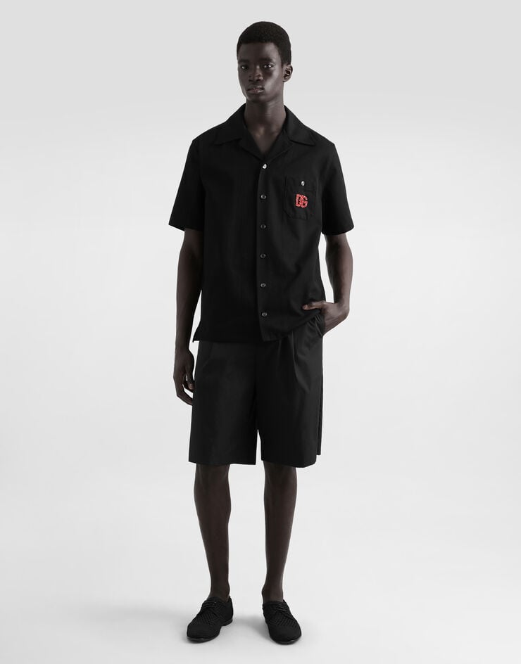 Dolce & Gabbana Camisa Hawaii con logotipo DG bordado Envío internacional gratuito