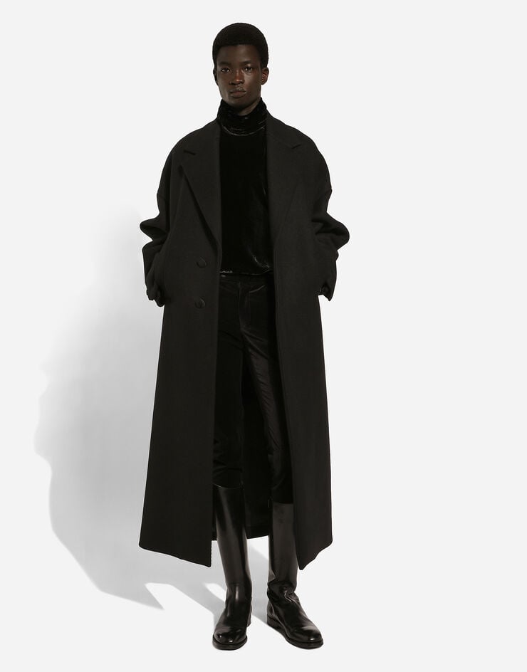 Dolce & Gabbana Abrigo oversize de botonadura sencilla de lana Ofertas de temporada