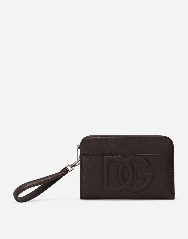 Dolce & Gabbana Cartera de mano mediana en piel de ciervo