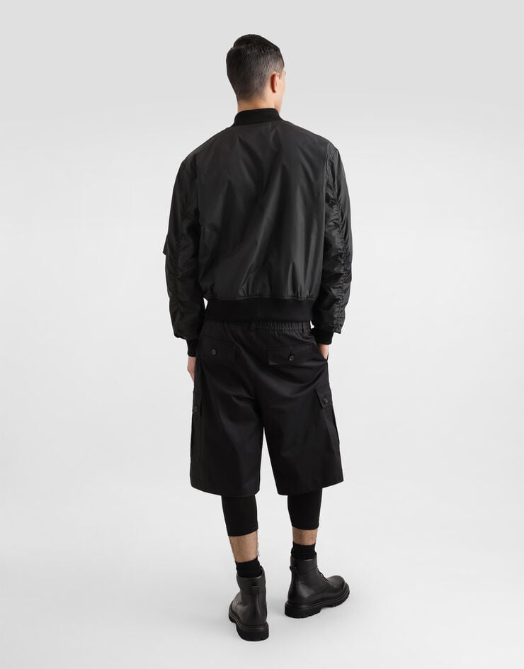 Dolce & Gabbana Bómber acolchada de tejido técnico con placa Precio ultrabajo