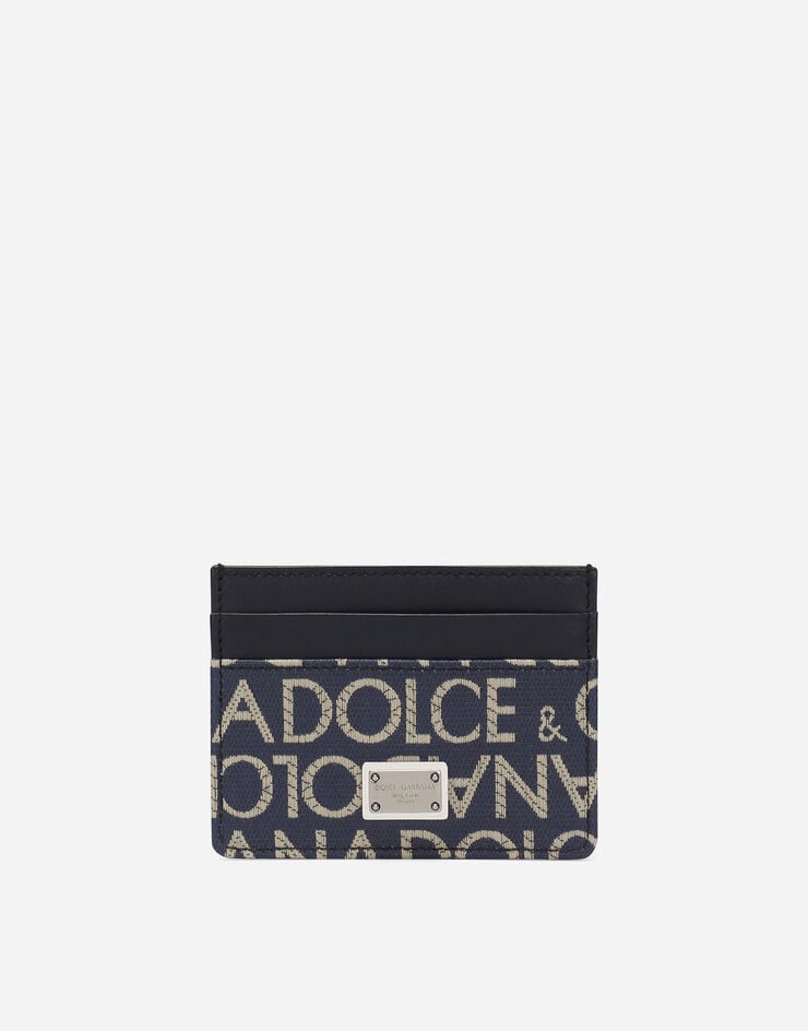 Dolce & Gabbana Tarjetero de tejido jacquard revestido