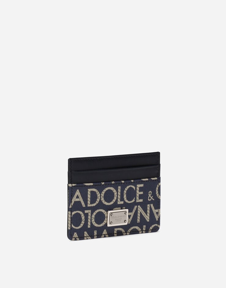 Dolce & Gabbana Tarjetero de tejido jacquard revestido En línea