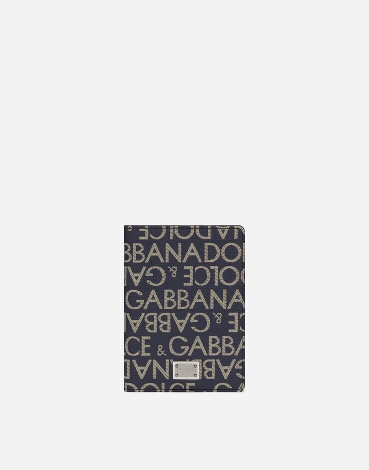 Dolce & Gabbana Funda para pasaporte de tejido jacquard revestido