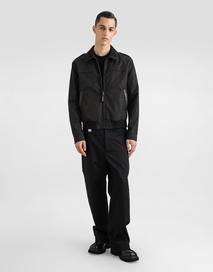 Dolce & Gabbana Pantalones cargo de algodón con placa Rebajas de fábrica