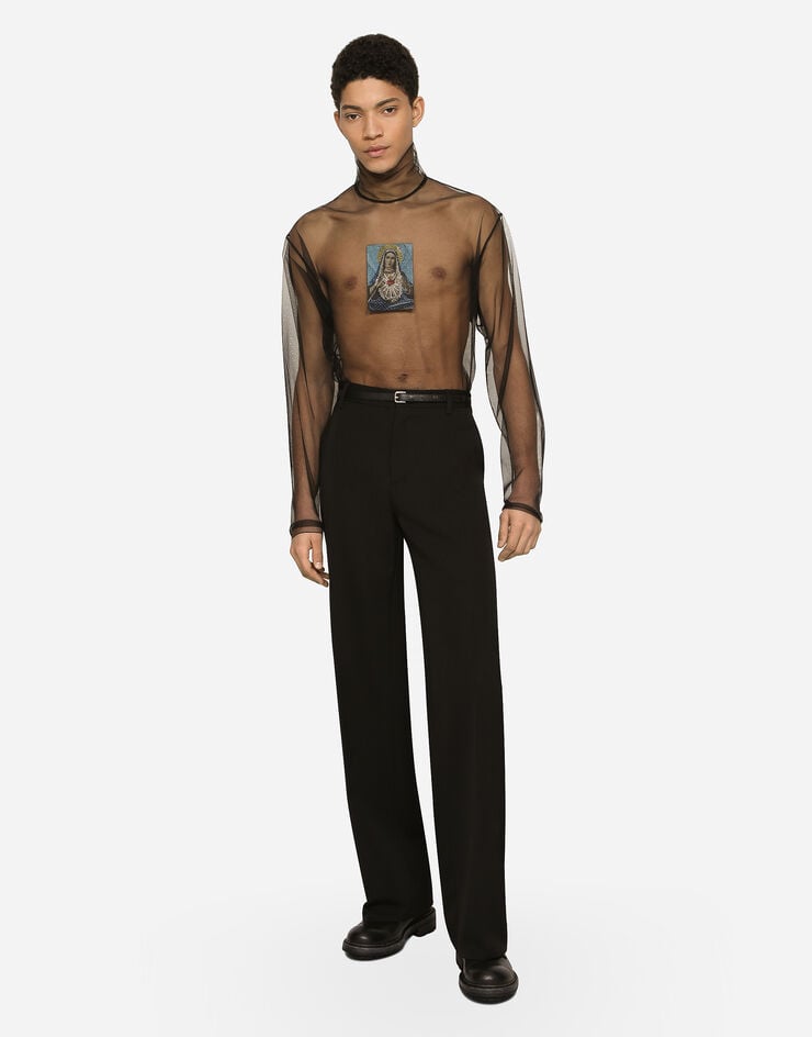 Dolce & Gabbana Pantalón de pernera recta en lana Rebajas online