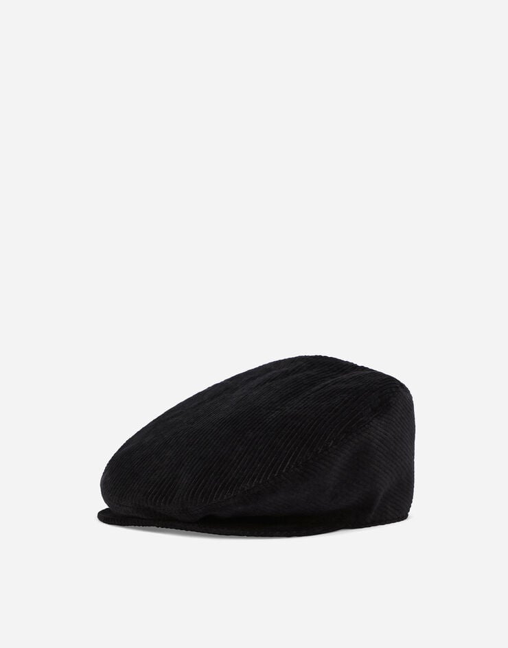 Dolce & Gabbana Gorra inglesa de terciopelo acanalado