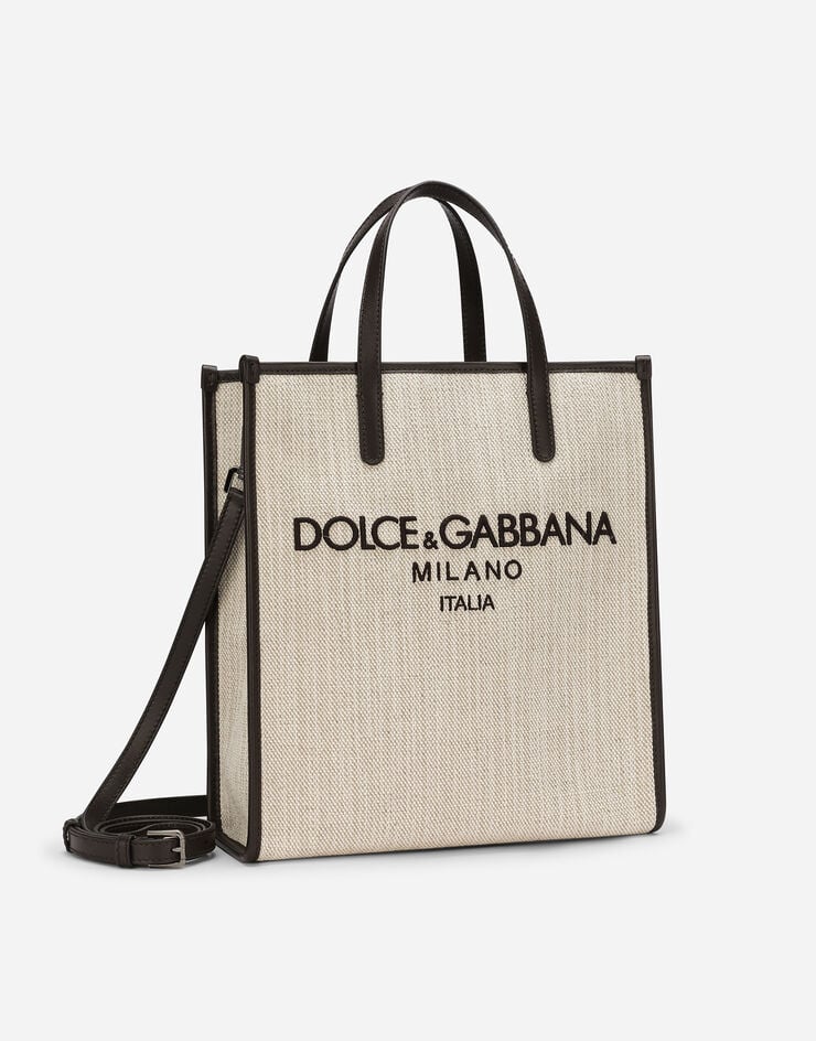 Dolce & Gabbana Bolso shopper pequeño de lona estructurada