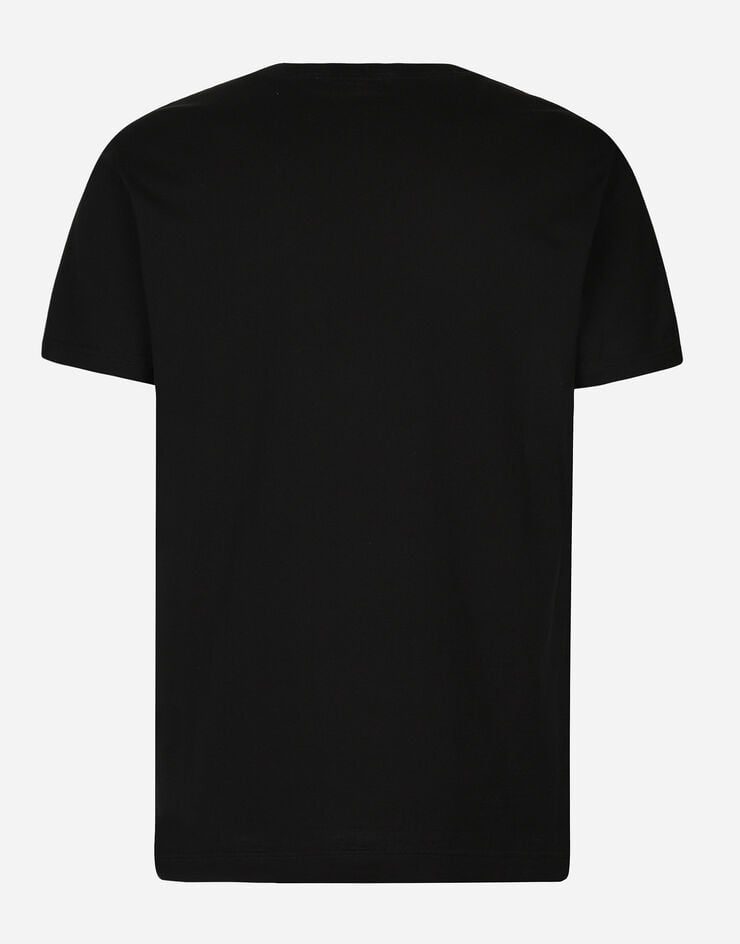 Dolce & Gabbana Camiseta de manga corta de algodón con estampado DG Precio de fábrica