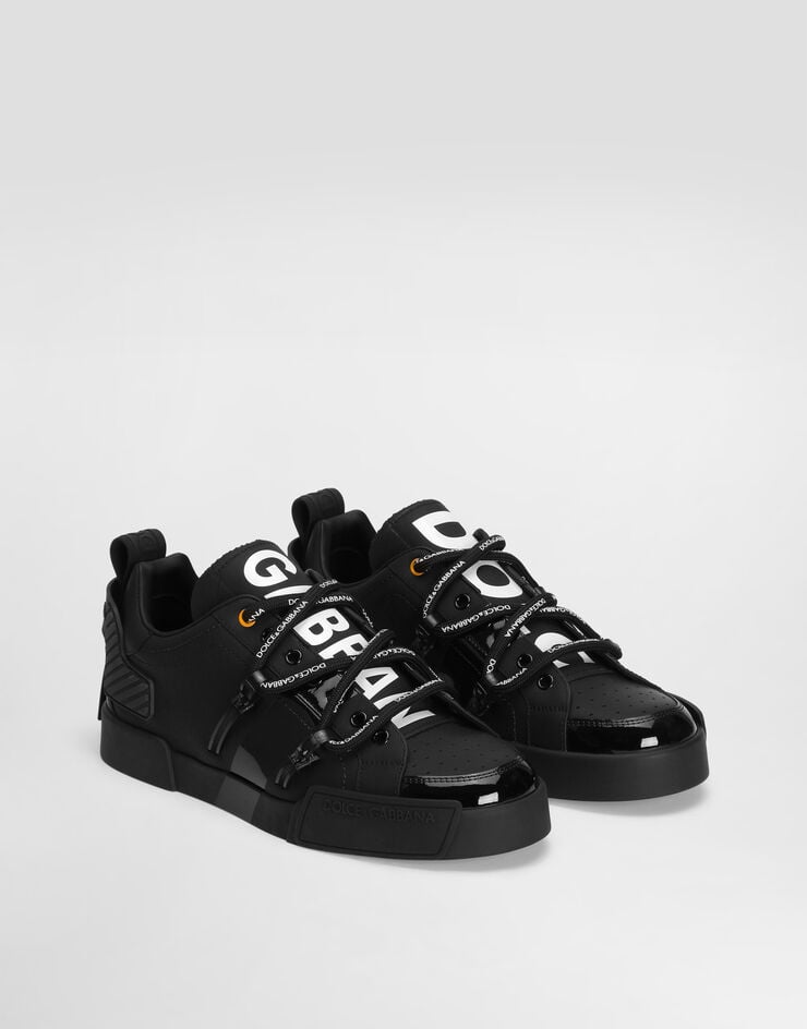 Dolce & Gabbana Zapatilla Portofino de becerro y charol Oferta especial de fábrica