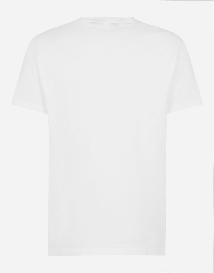 Dolce & Gabbana Camiseta de manga corta de algodón con estampado DG Promoción trimestral
