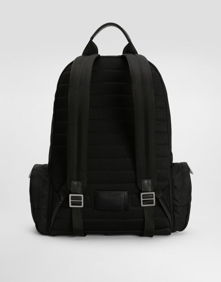 Dolce & Gabbana Mochila de nailon con logotipo engomado Grandes descuentos