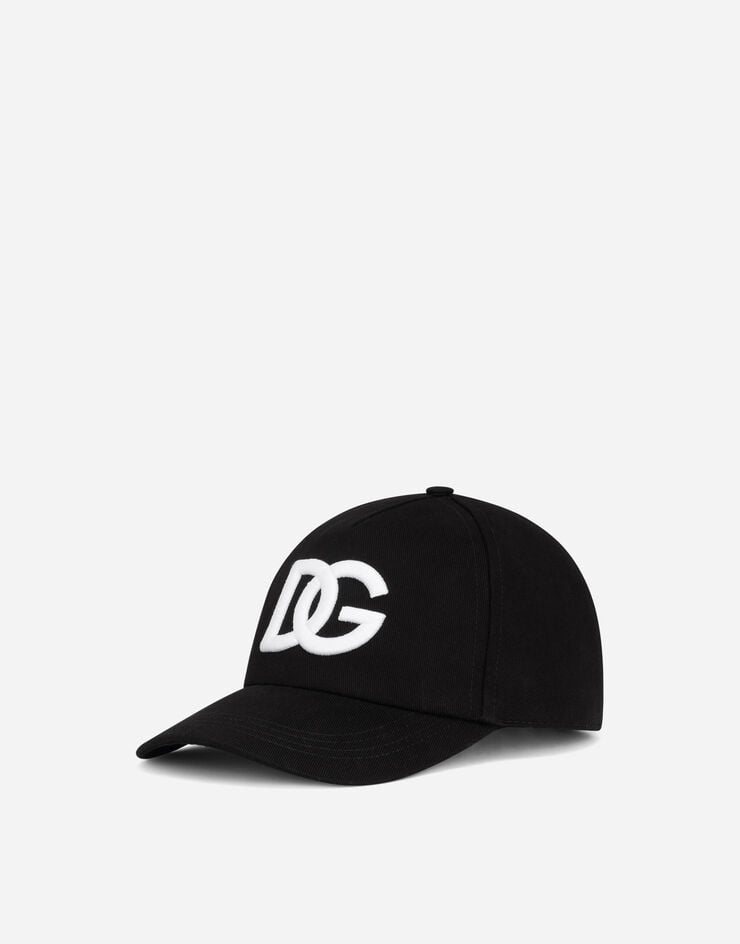 Dolce & Gabbana Gorra de béisbol de algodón con DG bordado
