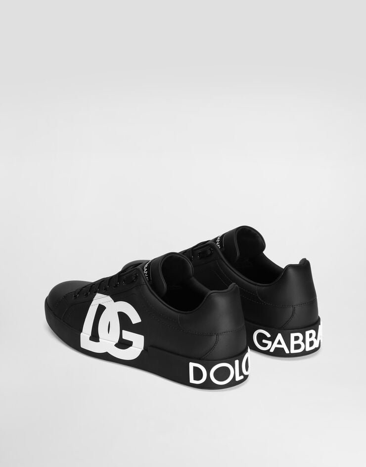 Dolce & Gabbana Zapatilla Portofino en napa de piel de becerro con logotipo DG estampado Ahorra y exporta
