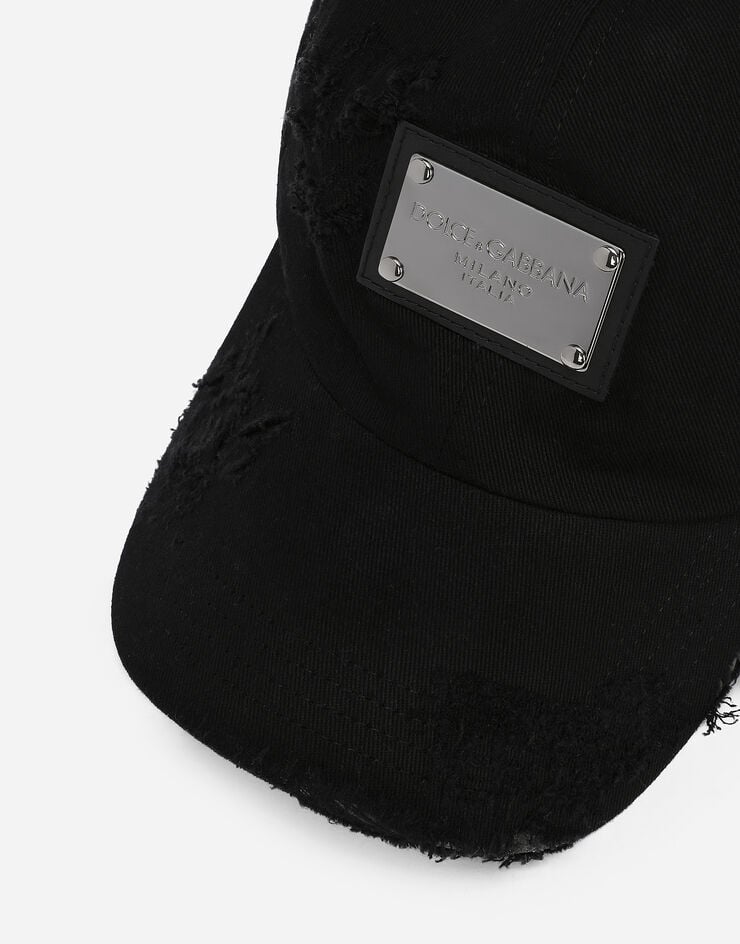 Dolce & Gabbana Gorra de béisbol en sarga de algodón Precios de Black Friday