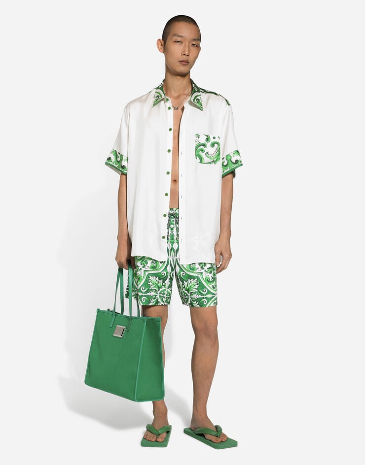 Dolce & Gabbana Bañador bóxer medio con estampado Maiolica Tienda