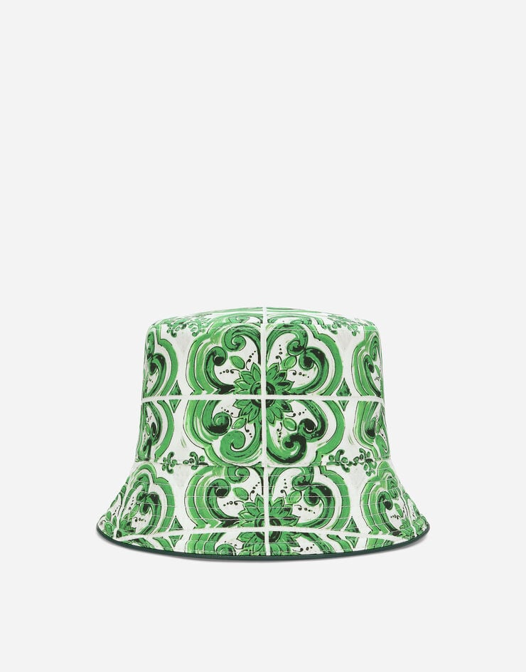 Dolce & Gabbana Sombrero de pescador reversible con estampado Maiolica