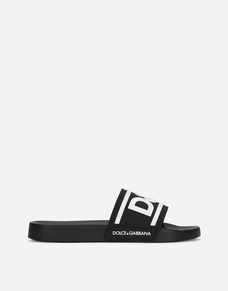 Dolce & Gabbana Chancla playera de goma con logotipo DG