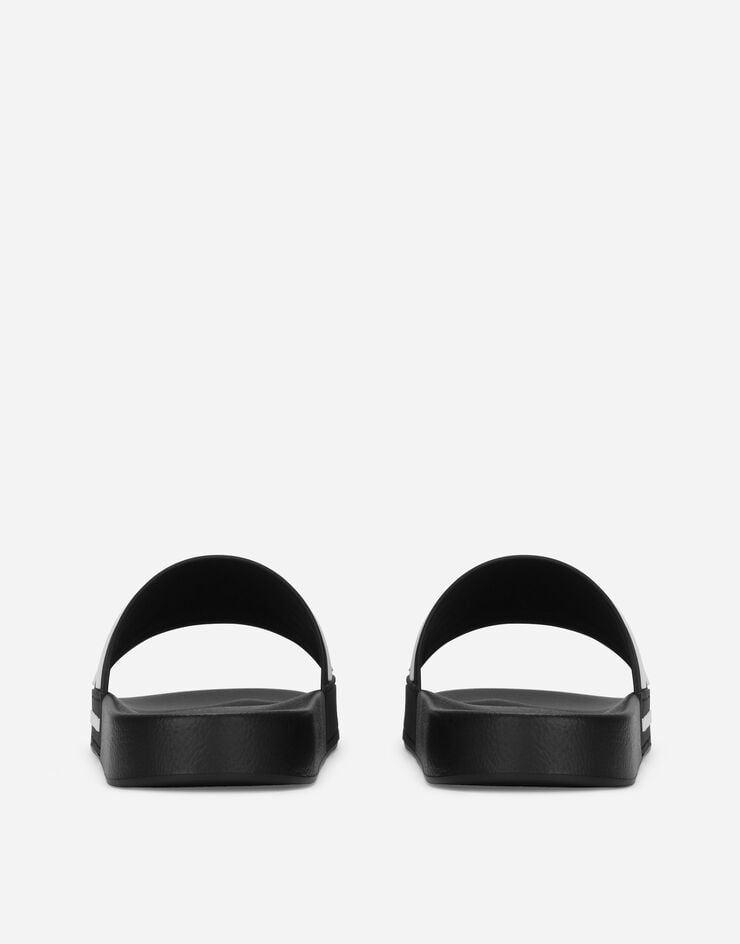 Dolce & Gabbana Chancla playera de goma con logotipo DG Último día