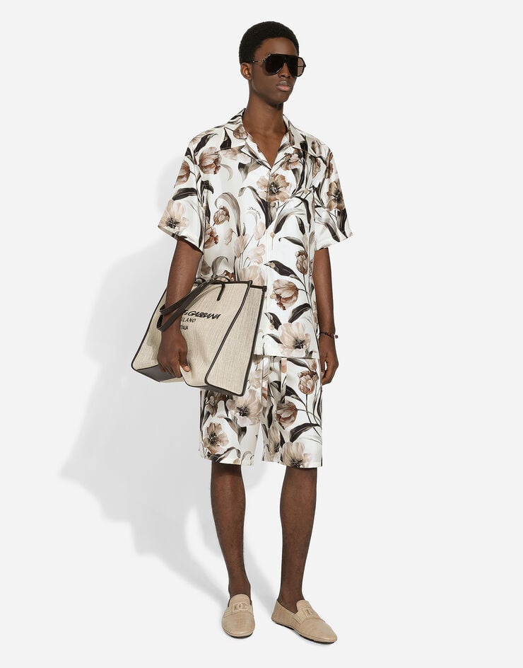 Dolce & Gabbana Bolso shopper grande de lona estructurada Precio de fábrica