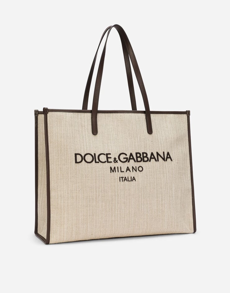 Dolce & Gabbana Bolso shopper grande de lona estructurada Precio de fábrica