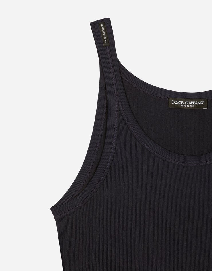Dolce & Gabbana Camiseta sin mangas slim acanalada Envío internacional gratuito