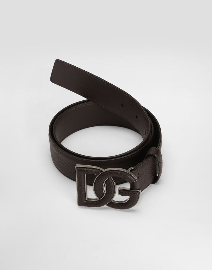 Dolce & Gabbana Cinturón en piel de becerro con estampado de ciervo Limitado a 3 días