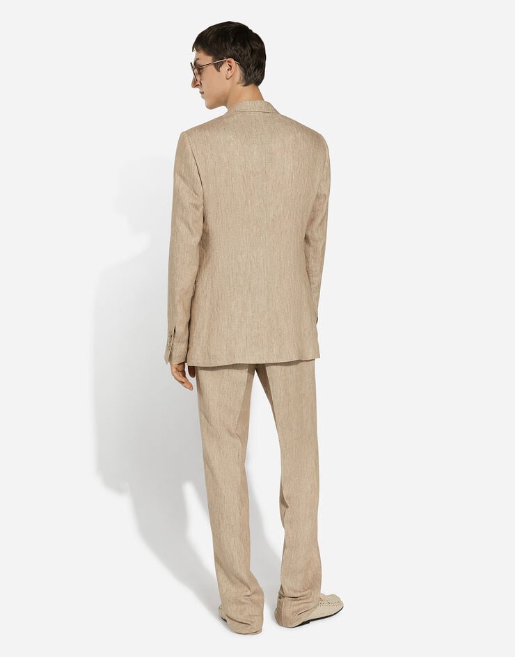 Dolce & Gabbana Chaqueta Taormina de botonadura sencilla en lino Ofertas de temporada