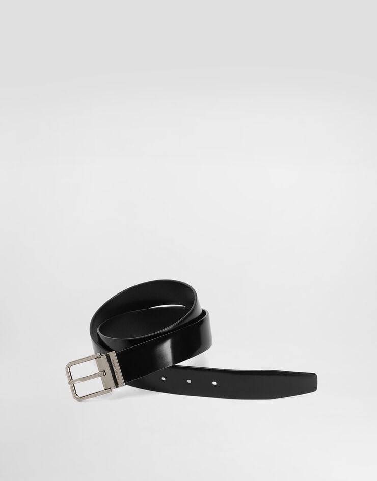 Dolce & Gabbana Cinturón de piel de becerro cepillada 2025