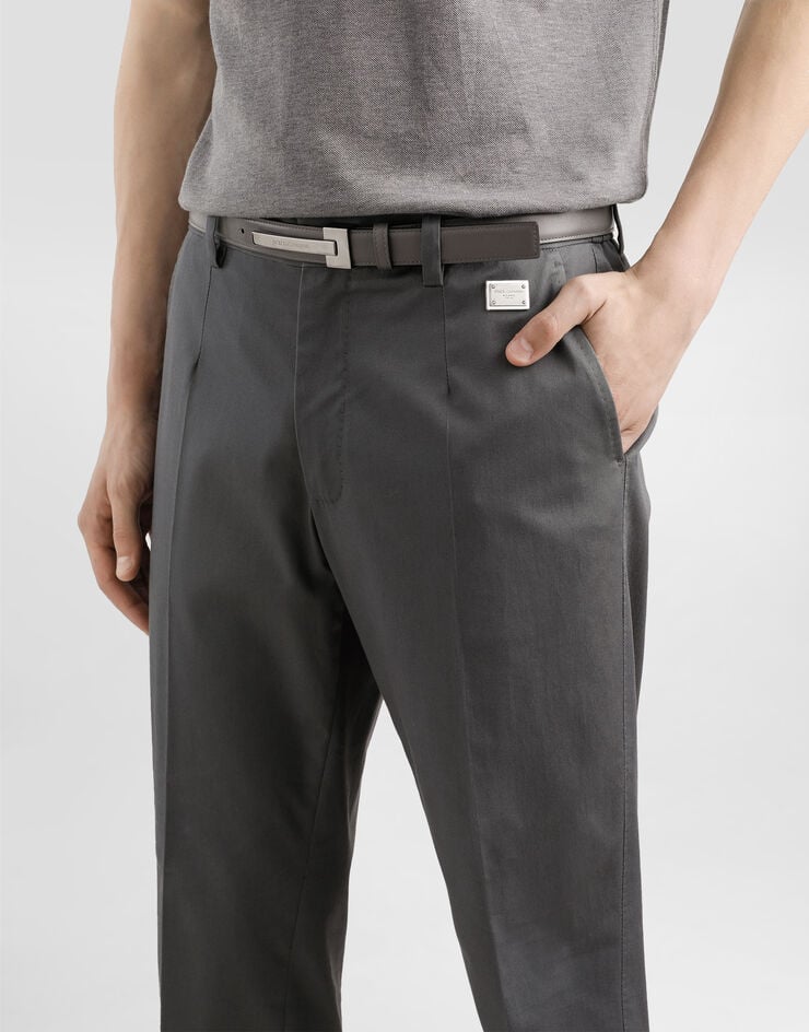 Dolce & Gabbana Pantalón sastre de algodón ÚLTIMAS EDICIONES