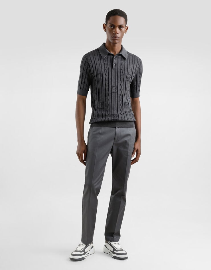Dolce & Gabbana Polo de seda y algodón Precio de fábrica