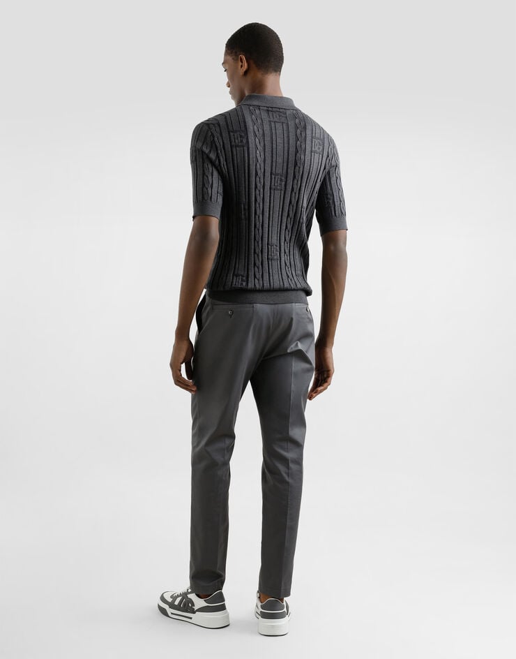 Dolce & Gabbana Polo de seda y algodón Precio de fábrica