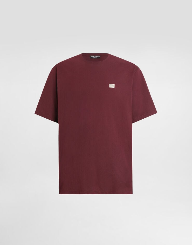 Dolce & Gabbana Camiseta de algodón con placa