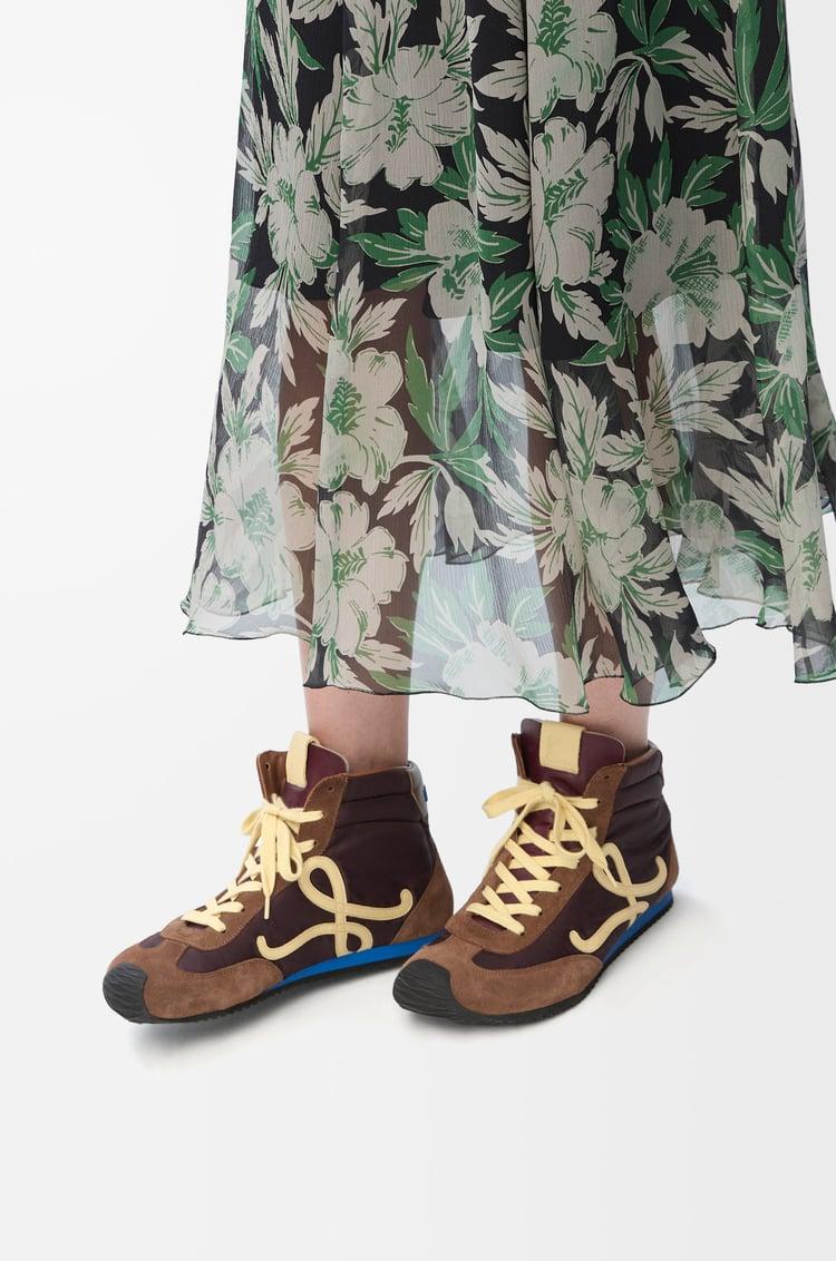 Loewe Ballet Runner 2.0 high-top in nylon and calfskin 1 Colours Superdescuento