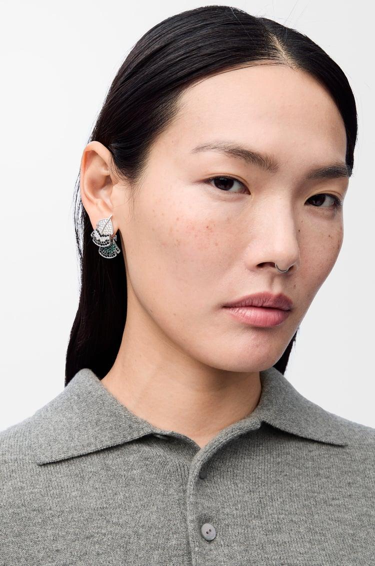 Loewe Feather earrings in sterling silver and crystals 1 Colours Ofertas