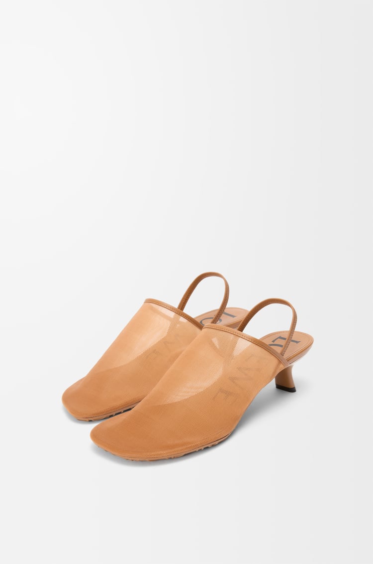 Loewe Petal slingback heel sandal in mesh 3 Colours Tienda