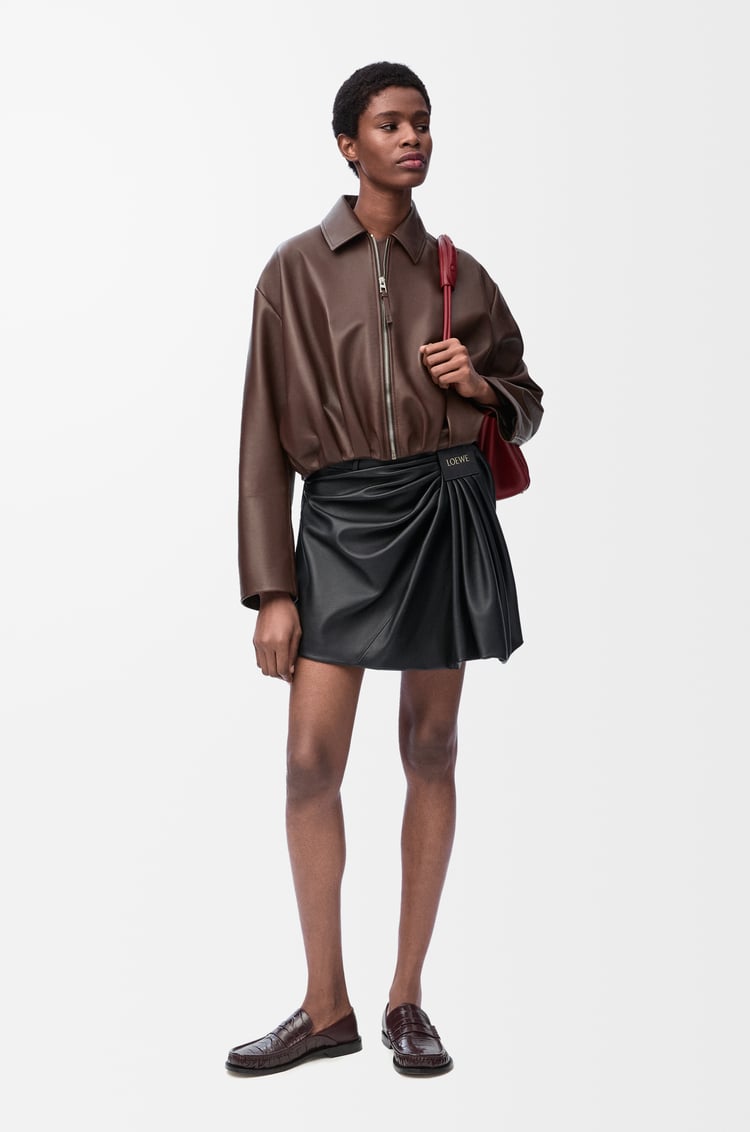 Loewe Draped skirt in nappa lambskin 1 Colours Outlet